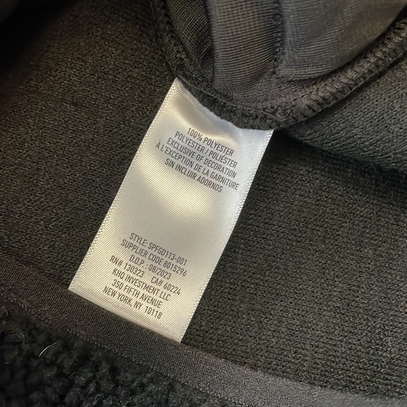 NWT Spyder Sherpa Militant Black Full Zip Teddy Jacket M - Picture 6 of 6